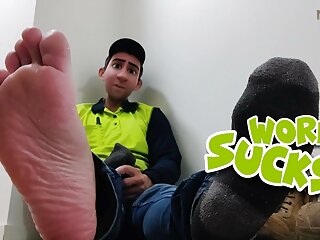 Step Gay Dad - Work Sucks! - Life Is Tough I Like To Escape Into Foot Fantasy Dreams Even When I Am At Work