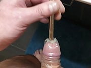 Sounding with Cum in Condom