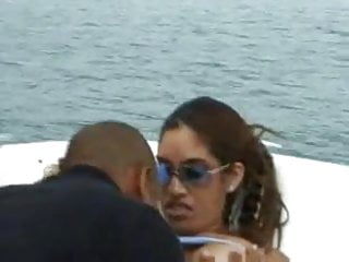 Interracial, Big, Big Boobs Latina, Boat