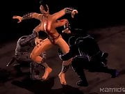 MK9 Sheeva asks Noob Saibot for mercy of wishes (2)