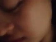 Close up of Asian girls face while she gets fucked