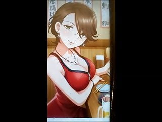 Idolmaster Rei Shinohara semen on picture bukkake