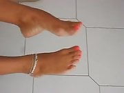 Feet of a friend