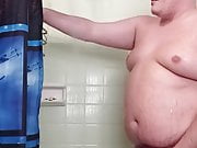 Taking a shower