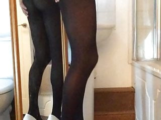 Pantyhose Crotchless Playing Posing And Cum...