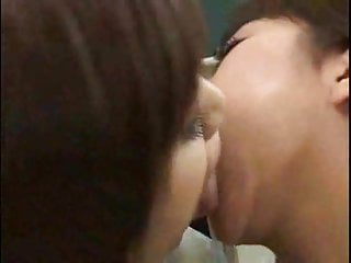 Lesbian, Japanese Kissing, Close up, Tongue