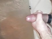 Shower cum with cock ring